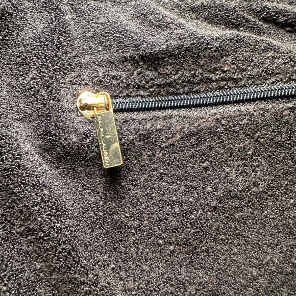 Vintage Y2K Ralph Lauren Golf Velour Track Pants XS Navy Blue‎ Stripe - Picture 12 of 14